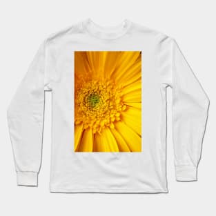 Close Up Yellow Gerbera Daisy Long Sleeve T-Shirt